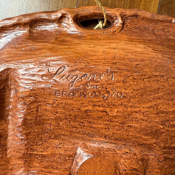 Vintage The Ozarks Region Souvenir Faux Wood Tray / Plate / Bowl by Lugene's - Picture 6 of 6